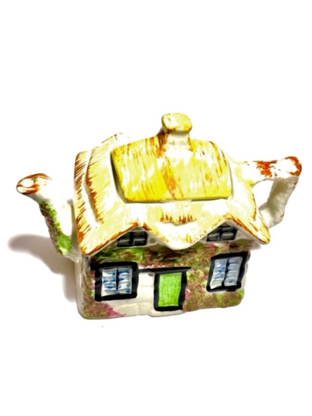 Vintage Price Bros Ceramic Teapot- YE OLDE COTTAGE